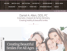 Tablet Screenshot of danielallendds.com